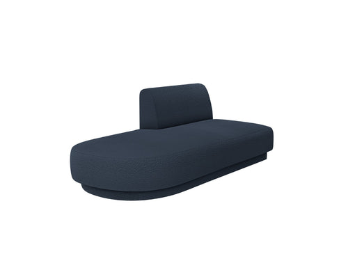 Micadoni Module Miley 2-zits, boucle donkerblauw - 90x158x70cm