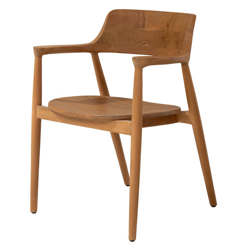 DÉJA Living Tuinstoel Luca - Naturel Hout - Set van 2