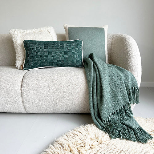 Malagoon plaid Salie - groen - 125x150cm