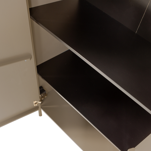 WOOOD kast 2-deurs Gunnar - Grenen - Mud - 135x85x39