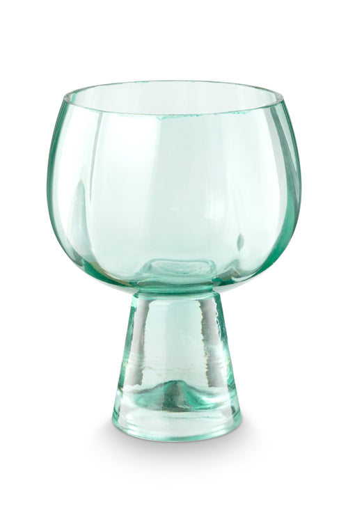 vtwonen Retro Small Wijnglazen - Set van 4 - Groen - Glas - 270 ml