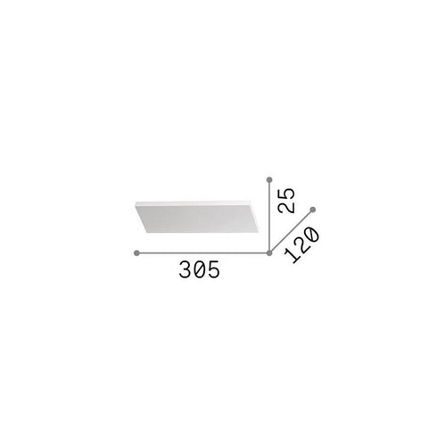 Ideal Lux BLOCK Inbouw wandspot wit 3x LED 2700lm 3000K