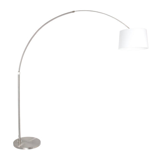 Steinhauer vloerlamp booglamp - 1 lichts - 190x 230 cm - mat chroom wit - vtwonen shop