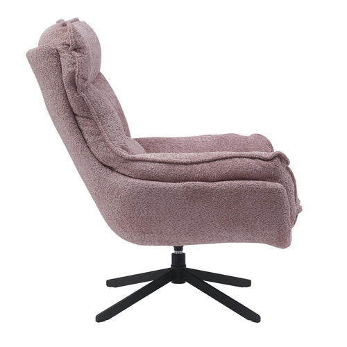 StarFurn Fauteuil Vera - Roze Stof - Draaibaar - 82x95x96,5cm - vtwonen shop