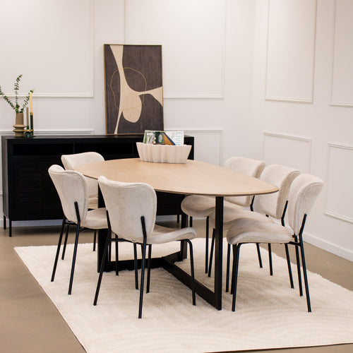 Kick eetkamerstoel Ize - Grijs - vtwonen shop