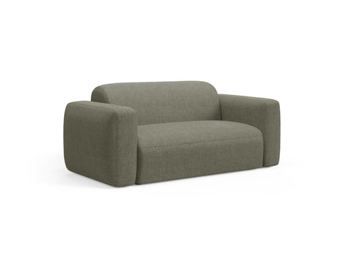 Cosmopolitan Design Modulaire bank Strino 2-zits, structurele stof donker olijfgroen - 98x180x78cm