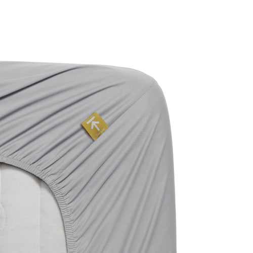 Beddinghouse - Percale Katoen - Topper Hoeslaken - 90x220 cm - Licht grijs