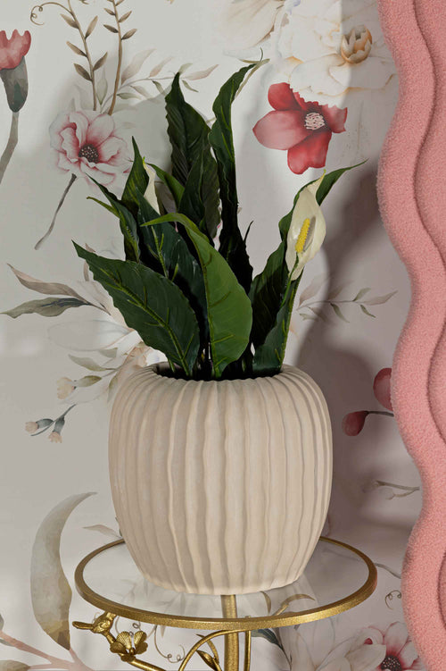 Mauro Ferretti vaas - Ø 26,5x26 cm - crème