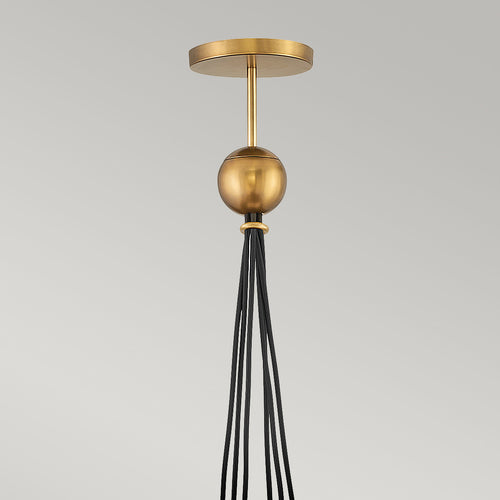 Skye Lisa McDennon by Hinkley 6-lichts hanglamp Heritage messing