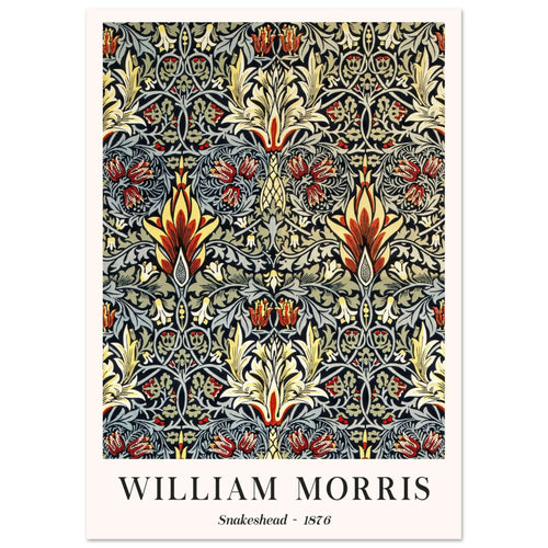 Artfulprints  William Morris - Snakeshead 1876   poster A4 21x29.7 cm - vtwonen shop