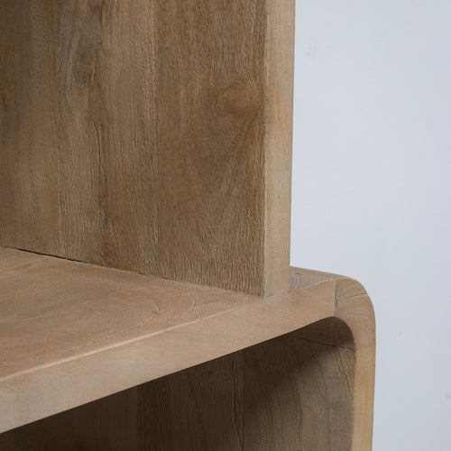 Giga Meubel Wandkast Floris - Mangohout - Lichtbruin - 80x40x180cm - vtwonen shop