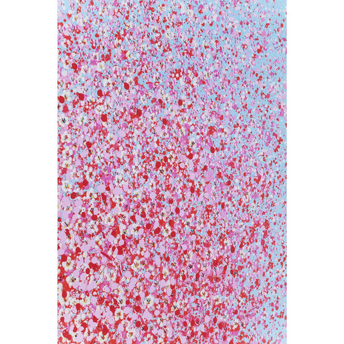 Kare Design Schilderij Flower Boat 80x100cm blauw en roze