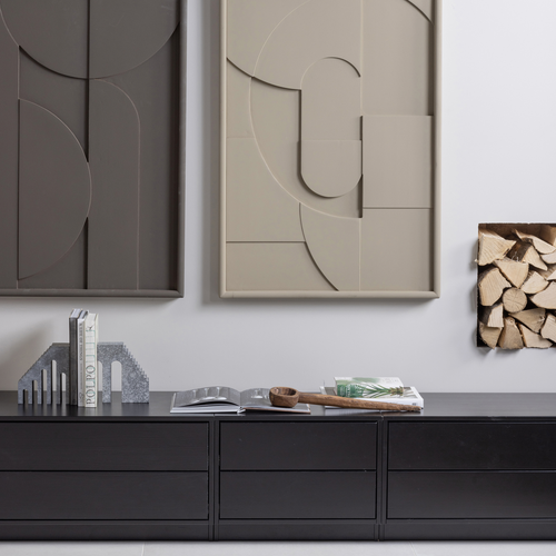 WOOOD tv-meubel Finca - Grenen - Zwart - 40 3x50x40 - vtwonen shop