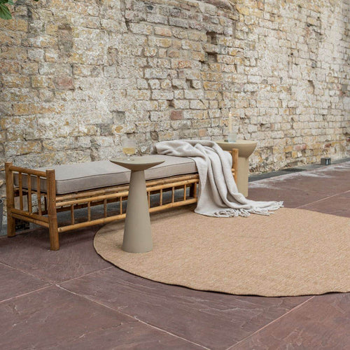 Interieur05 Rond Jute buitenkleed Naturel Uni - 200 x 200 cm - vtwonen shop