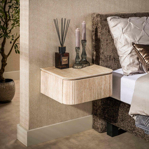 Giga Living Nachtkastje Romano - Travertin - 45x40x20cm