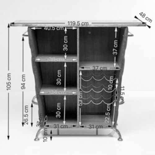 Kare Design Bar Lady Rock Vintage - vtwonen shop