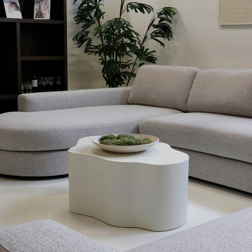 DÉJA Living Salontafel Marly - Organisch Wit Eco Composiet - 100x70x41cm - vtwonen shop