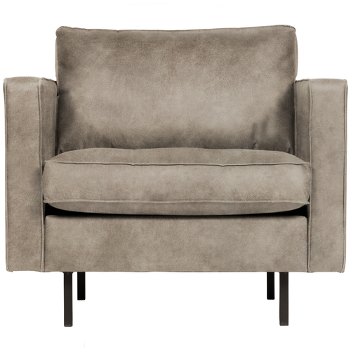 BePureHome classic fauteuil Rodeo - Eco-leder - Elephant - 83x98x88 - vtwonen shop