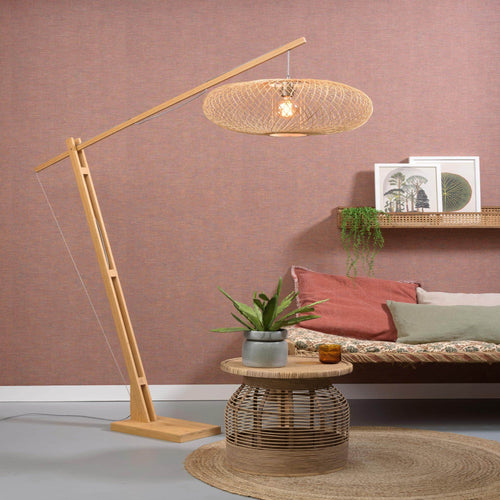 GOOD&MOJO vloerlamp Cango - bruin - Ø60cm - vtwonen shop