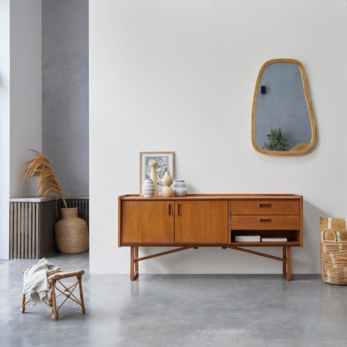 Tikamoon Teakhouten buffet 160 cm - Naturel