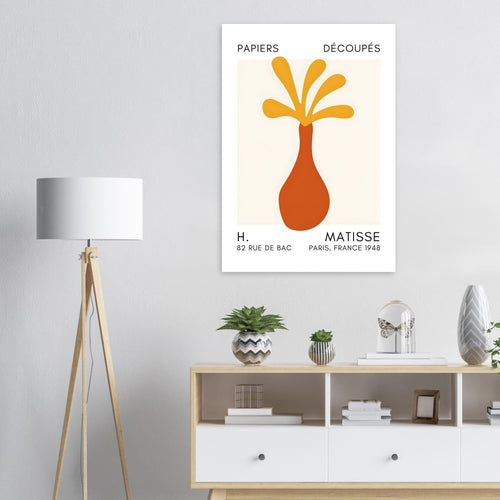 Artfulprints  Matisse - Ocean flower yellow   poster 30x40 cm - vtwonen shop