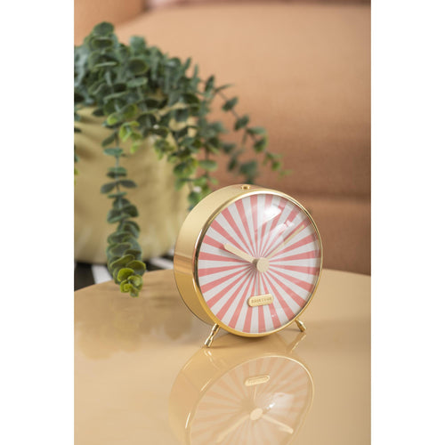 Karlsson wekker Candy Swirl - roze - Ø12.5cm - vtwonen shop