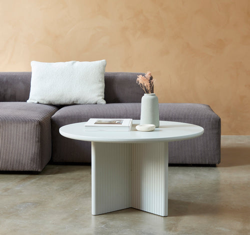 Rebellenclub Salontafel Brota - ¿80 cm - Greige