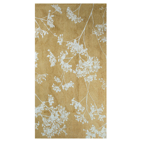 Lola&Moi vloerkleed Herbarium - goud -80x150cm - vtwonen shop