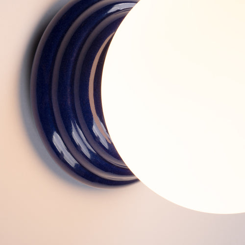 Sollux Lighting Wandlamp ZORI ultramarijn IP44 - 12x16x12cm