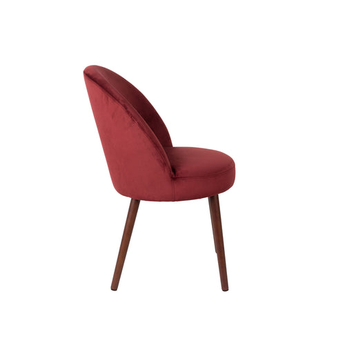 Dutchbone Barbara Eetkamerstoelen Rood - Set van 2 - vtwonen shop