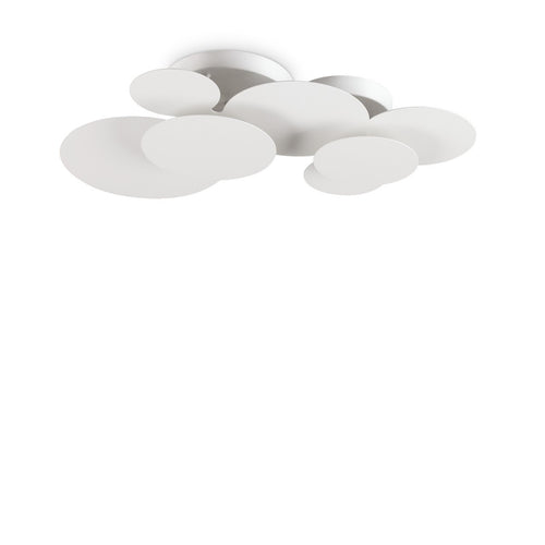 Ideal Lux CLOUD Circles decoratieve verzonken plafondlamp wit 74cm 3000K