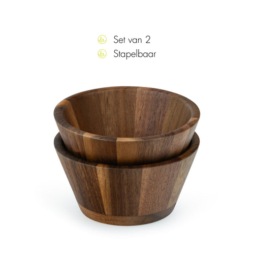 Leopold Vienna - Serveerschaal klein Oviedo acacia s/2 - vtwonen shop