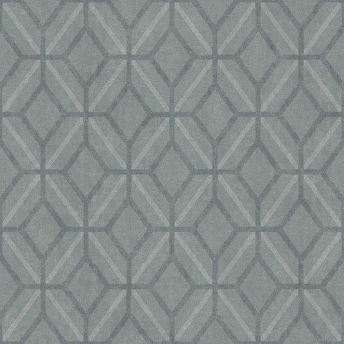 Borastapeter behang grafisch motief groen - 53 cm x 10.05 m - 660548 - vtwonen shop