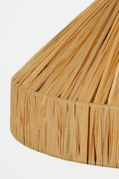 Mica Decorations Elisa Hanglamp - H24 x Ø40 cm - Raffia - Lichtbruin - vtwonen shop