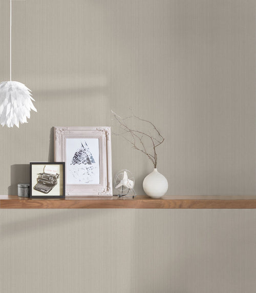 A.S. Création behang effen beige en bruin - 53 cm x 10.05 m - AS-380991