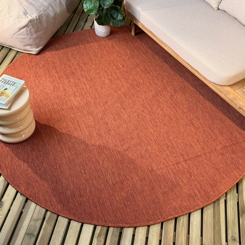 Rond buitenkleed Tone roest - Interieur05 - 240 x 240 cm - vtwonen shop