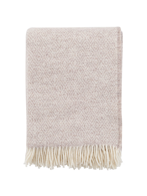 Klippan 100% wollen deken - Stella -beige - 130x200cm