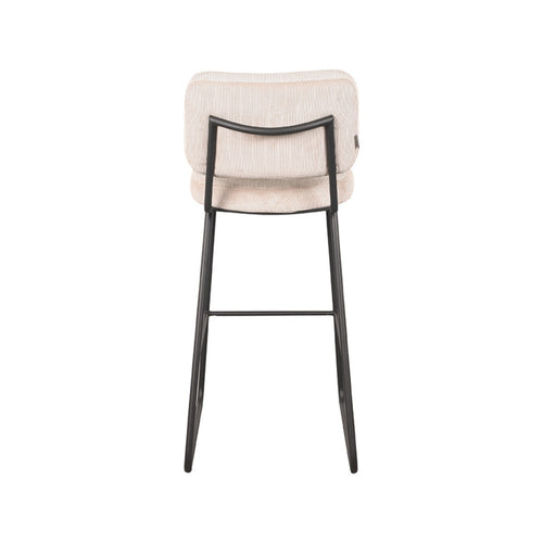 LABEL51 Barkruk Noah - Naturel Ribcord - Zithoogte 78cm - Set van 2 - vtwonen shop