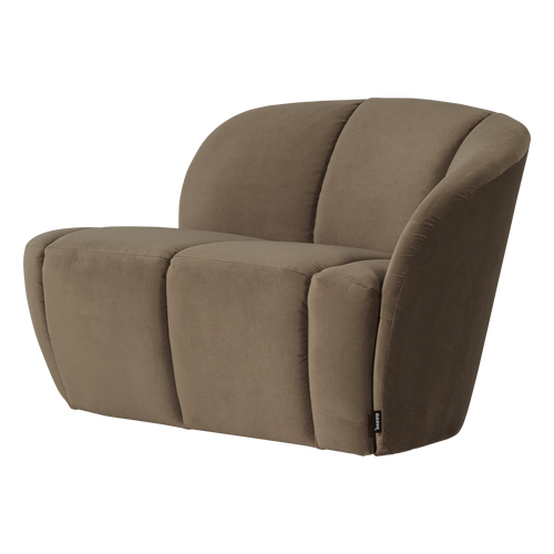 WOOOD 2-zits bankje rechts Mojo - Velvet - Taupe - 73x112x77