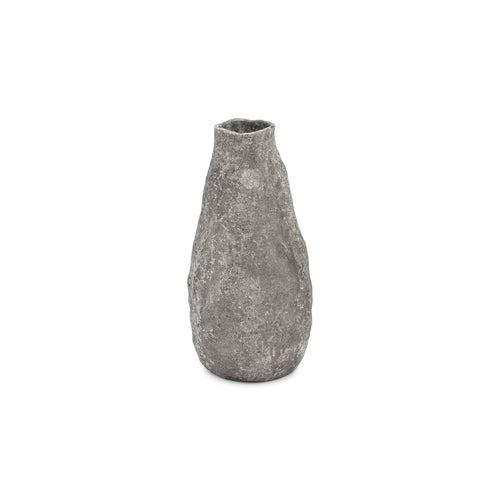 S|P Collection - Vaas 17xH33,5cm antraciet Cave - vtwonen shop
