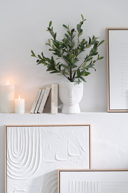 J-Line schilderij Elise - canvas - wit - 2 stuks - vtwonen shop