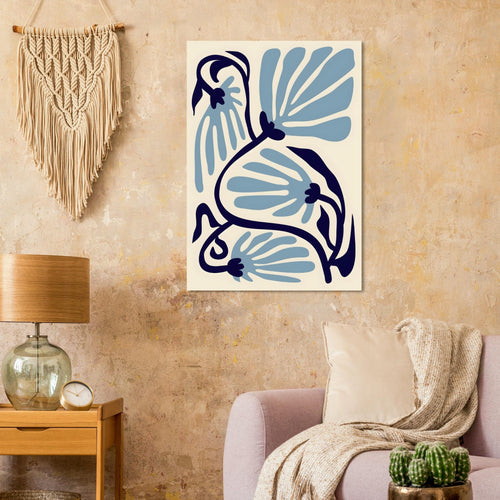 Artfulprints  Matisse – Ode to a turquoise flower   poster 30x40 cm - vtwonen shop