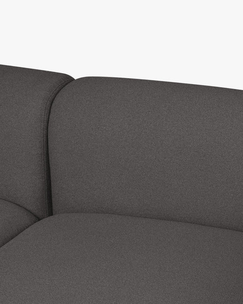 noo.ma Flom 3-zitsbank Fog Grey - zachte zit, 262 x 96,5 x 68 cm