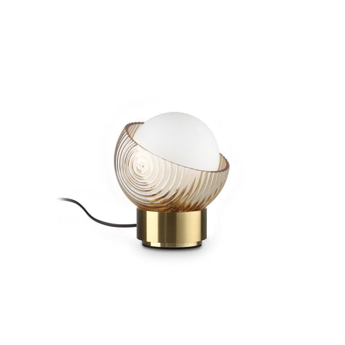 Ideal Lux BLOOM Bolvormige tafellamp van messing, 1x G9
