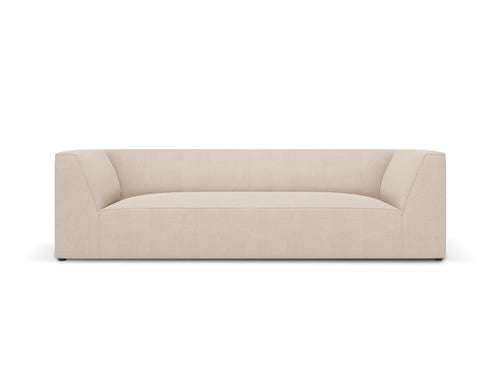 Micadoni Bank Ruby 3-zits, structurele stof, beige - 93x232x69cm