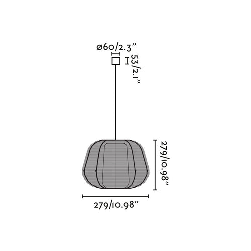 Faro Narita Narita hanglamp voor buiten, oranje, E27, IP65