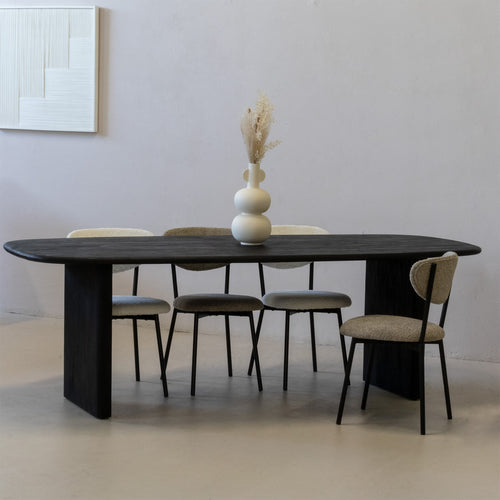 Giga Meubel Eettafel Gin - Deens Ovaal - Mangohout - 240cm - vtwonen shop