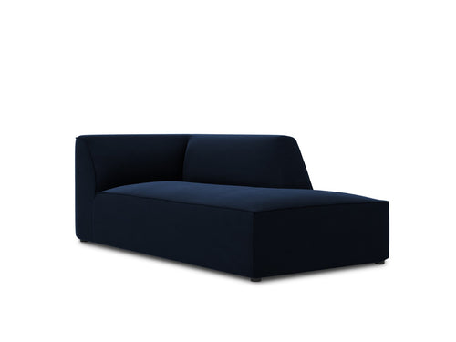 Micadoni rechter chaise longue Ruby flueel, koningsblauw - 180x93x69cm