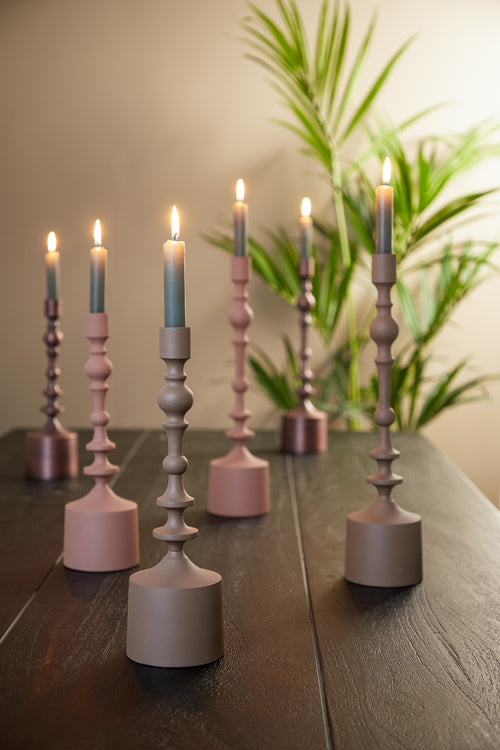 Light & Living kandelaar SHEVA - Ø10x34cm - bruin