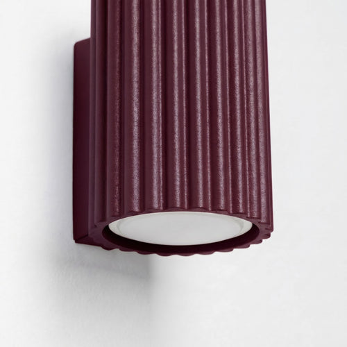 Sollux Lighting Wandlamp KARBON 10 bordeaux - 6,5x8,5x10cm